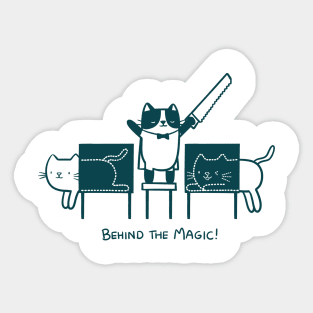 Behind the magic! Sticker